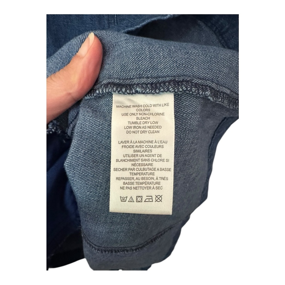 FREE PEOPLE | NWT $138 Cheyenne Denim Mini Dress in Indigo, Size XS - Picture 11 of 13